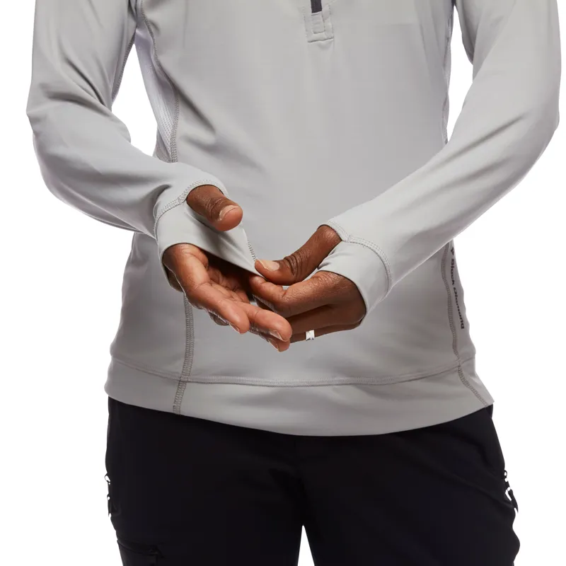 Black Diamond Women's Alpenglow Pro Hoodie Pewter-3