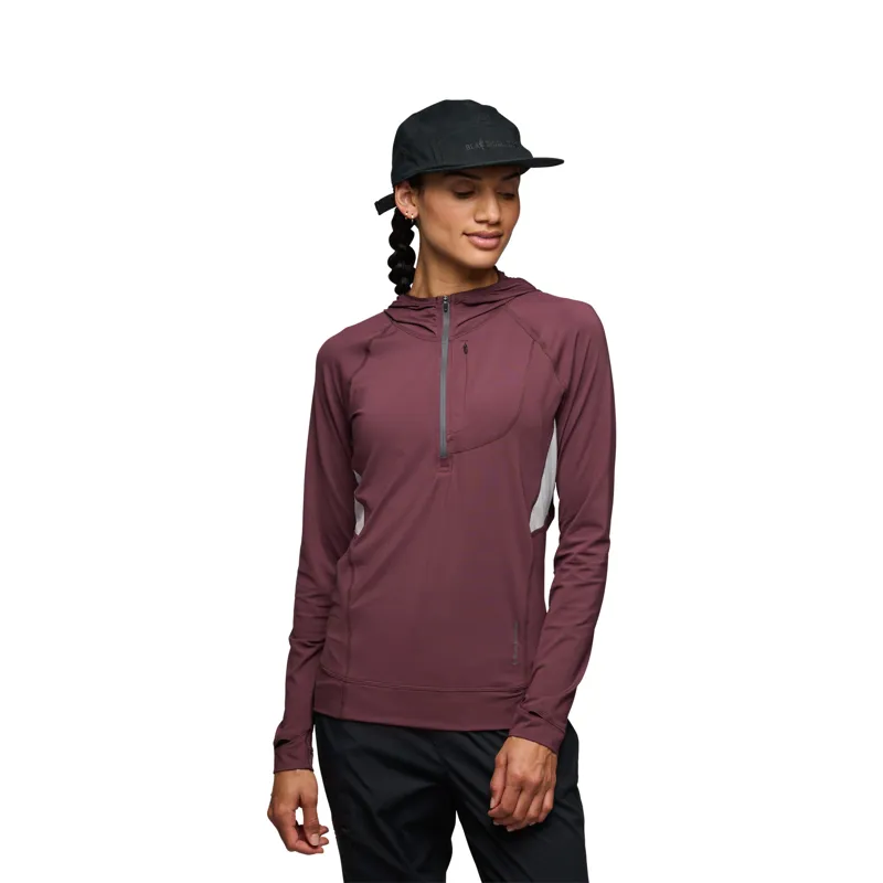 Black Diamond Women's Alpenglow Pro Sun Hoodie Fig-2