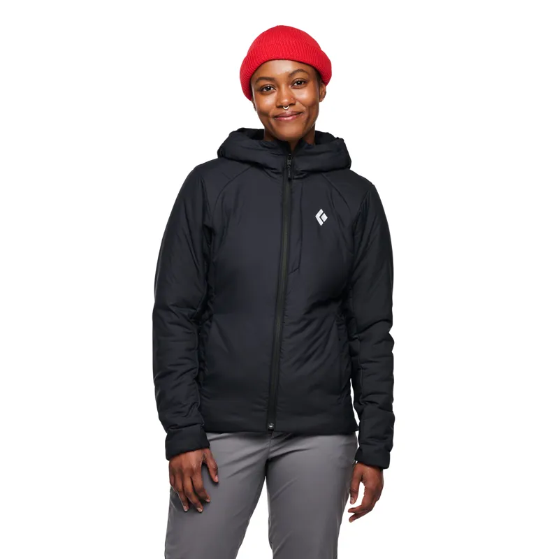 Black Diamond Women's First Light Stretch Hoodie Black-1
