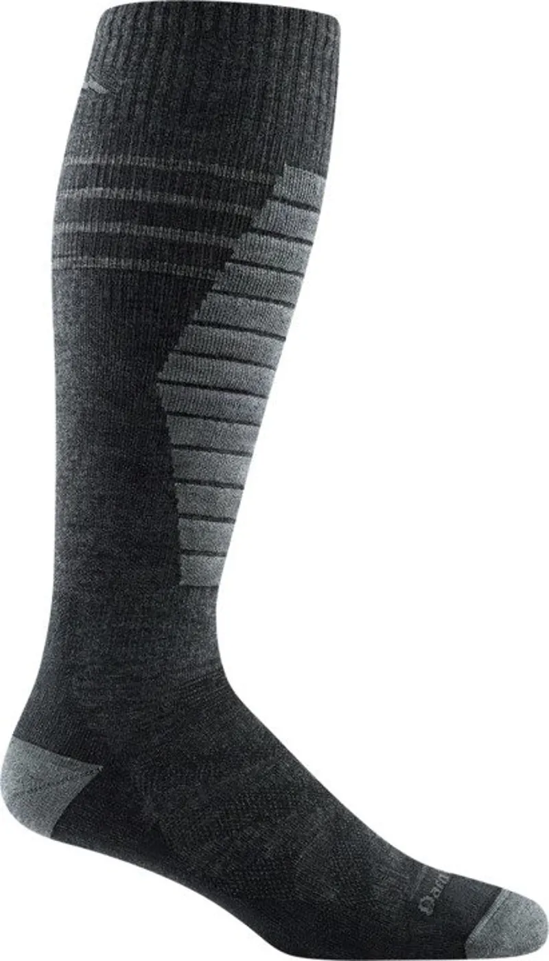 Darn Tough Mens Edge Over The Calf Midweight Charcoal