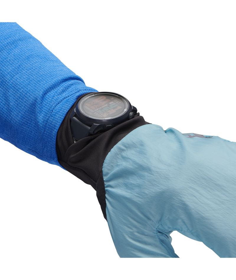 Black Diamond Deploy Wind Hood Gloves Carbon/Glacier Blue-2