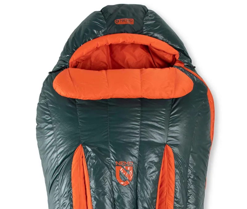 NEMO Equipment Mens Riff 15 Regular Ember Red/Deep Water Sleeping Bag-2