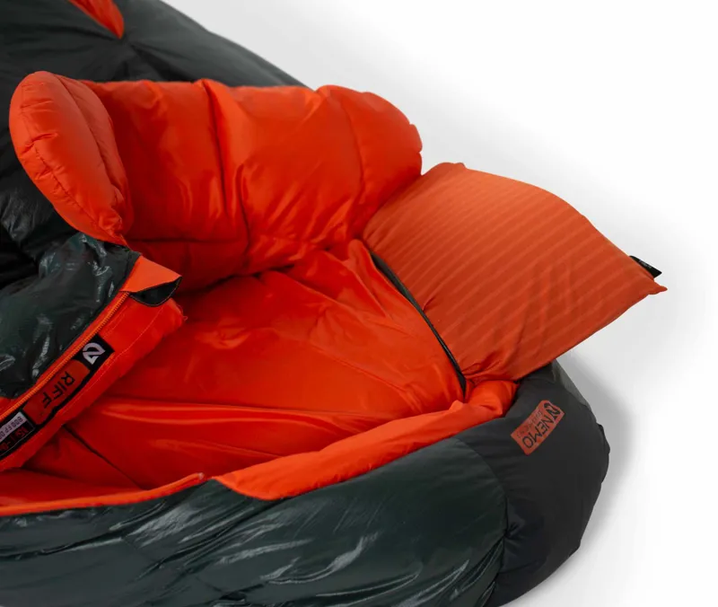 NEMO Equipment Mens Riff 15 Regular Ember Red/Deep Water Sleeping Bag-6