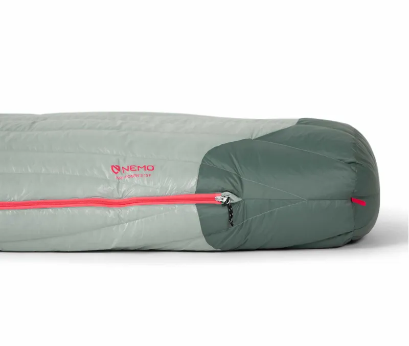 NEMO Equipment Womens Riff 15 Regular Rhubarb/Lichen Sleeping Bag-10
