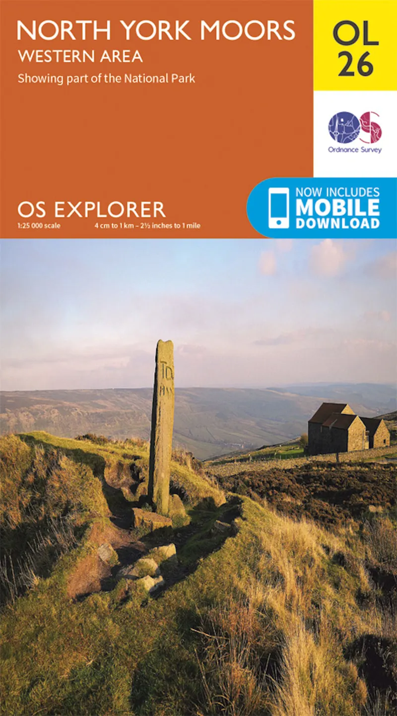 OS Explorer Map OL26 North York Moors - Western Area