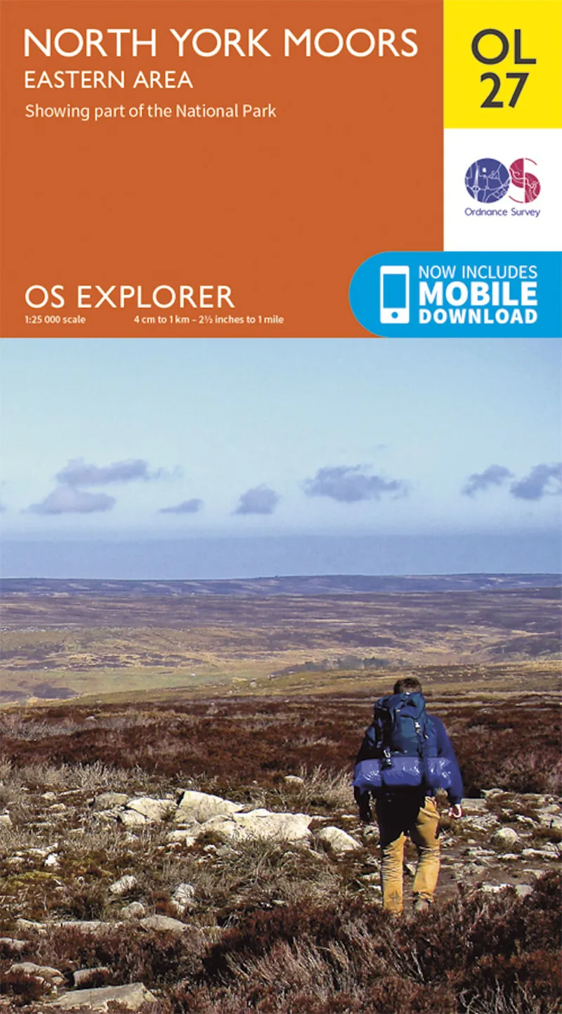 OS Explorer Map OL27 North York Moors - Eastern Area
