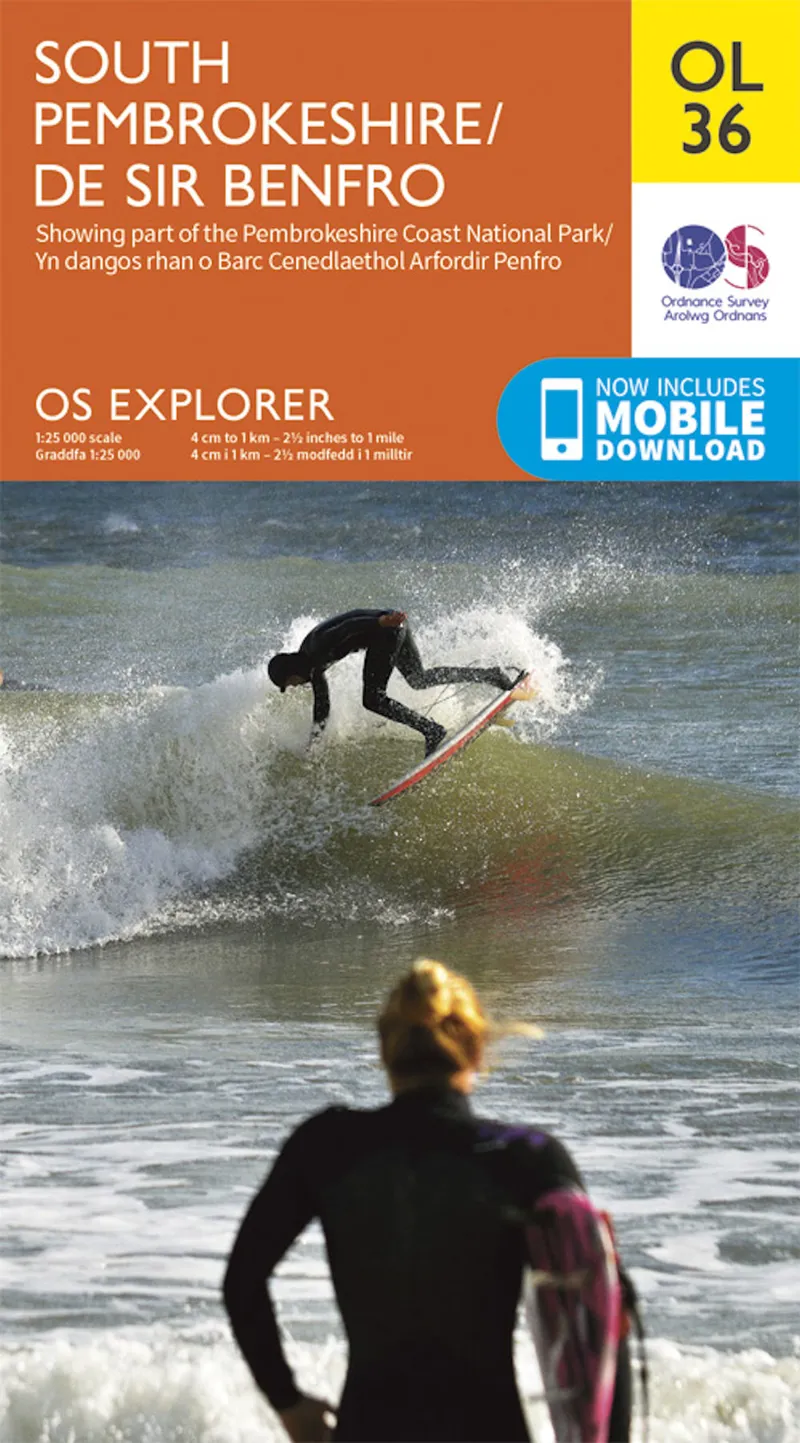 OS Explorer Map OL36 South Pembrokeshire