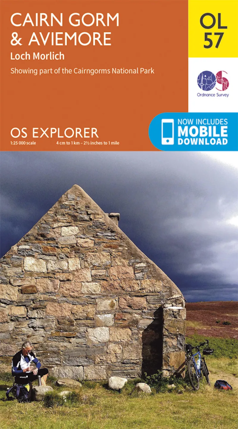 OS Explorer Map OL57 Cairn Gorm and Aviemore