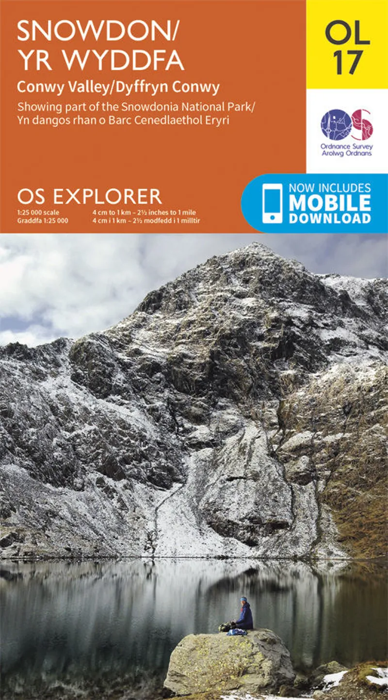 OS Explorer Map OL17 Snowdon