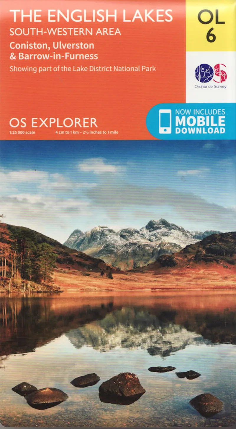 OS Explorer Map OL6 English Lakes - South Western Area