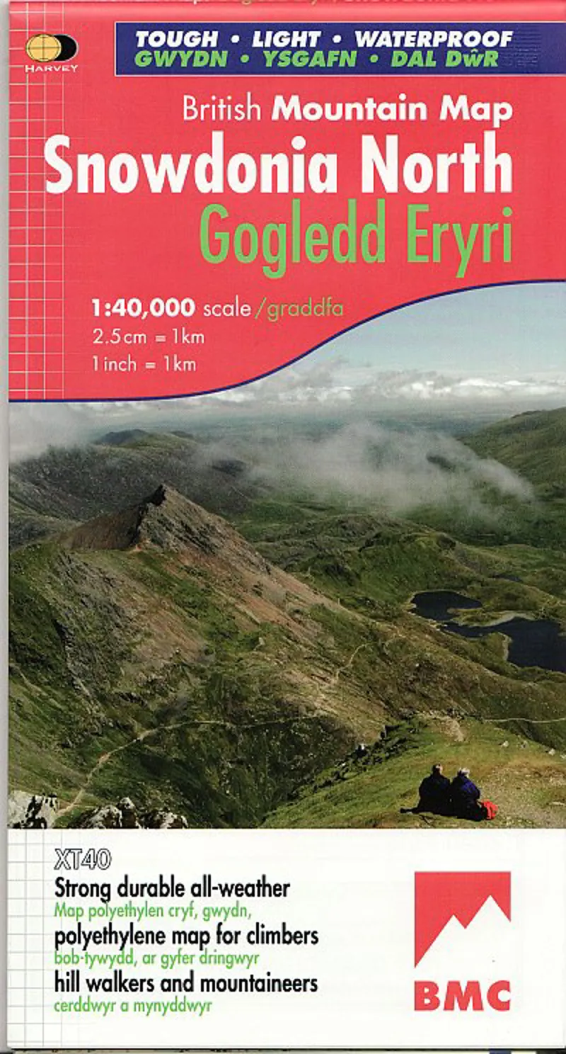 Harvey Map 1:40,000 Snowdonia North