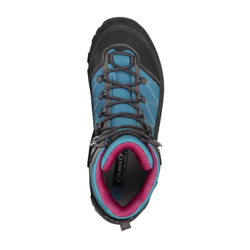 AKU Womens Trekker Lt III Wide GTX Turquoise/Grey-2
