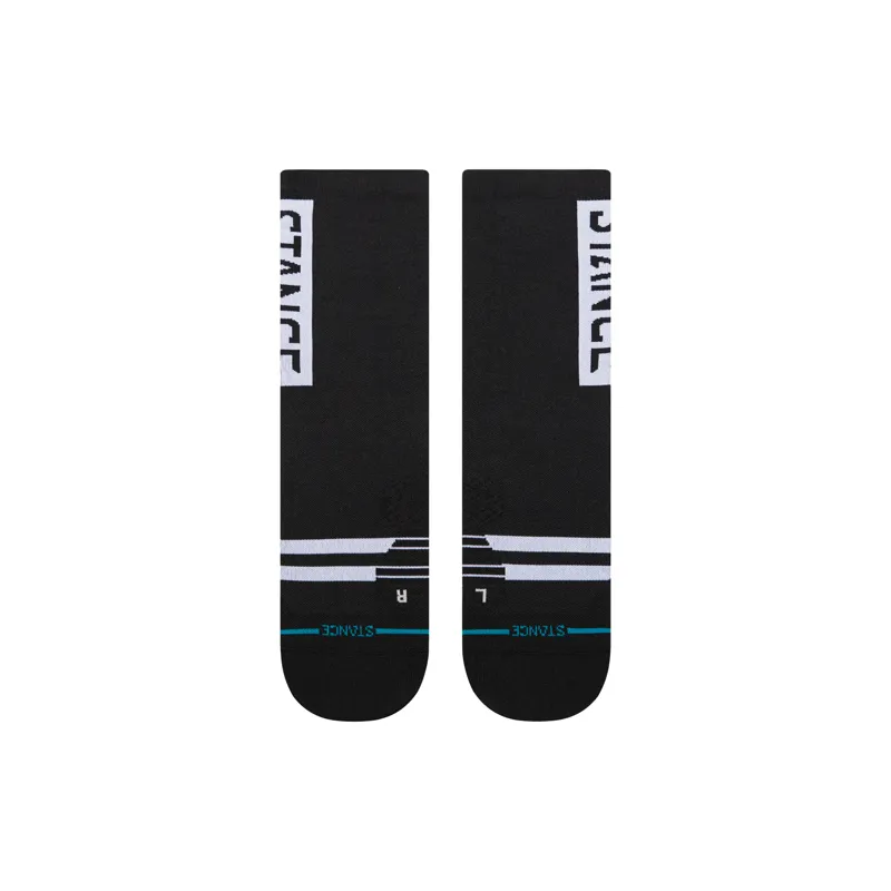 Stance Unisex OG Ultra Light Crew Performance Socks Black-1