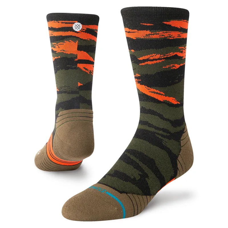 Stance Unisex Primal Light Crew Performance Socks Olive