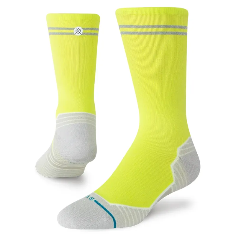 Stance Reflector Light Crew Socks Volt