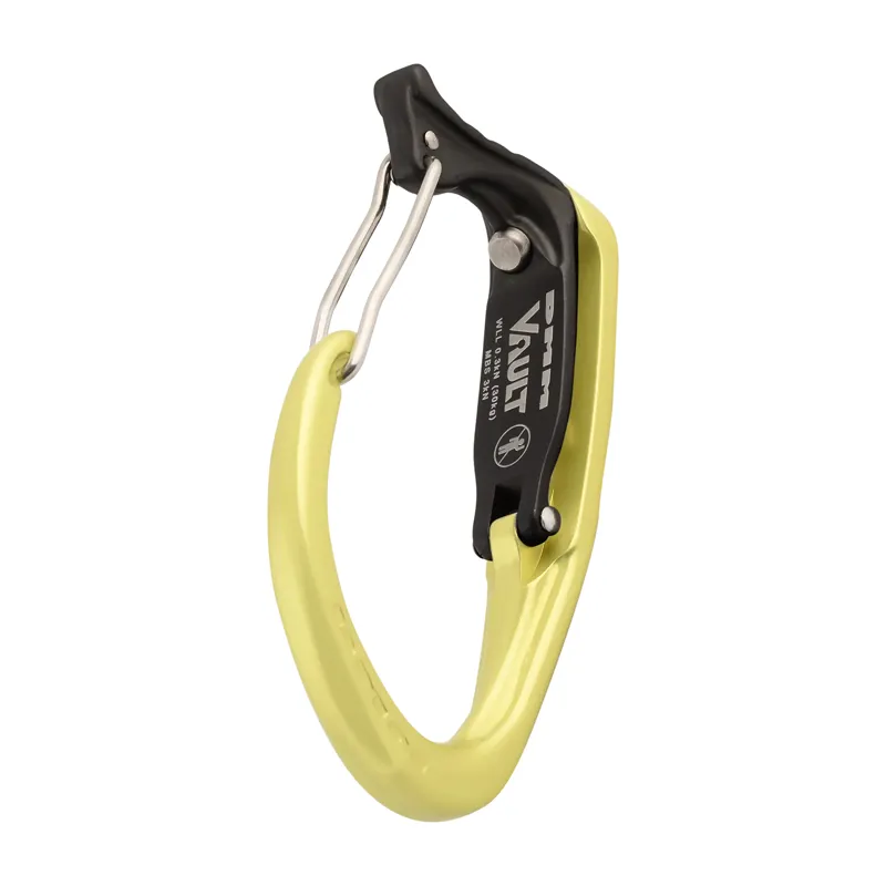 DMM Vault Wire Gate Carabiner Lime