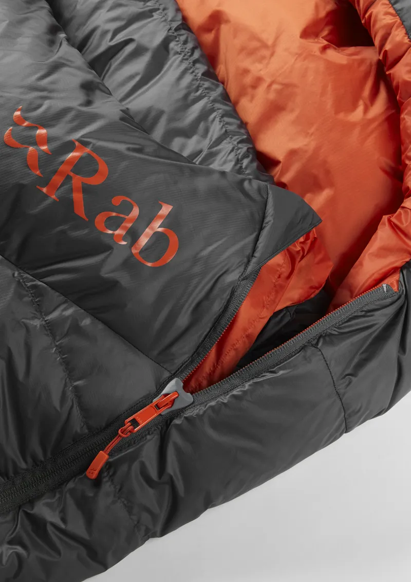 Rab Ascent 500 Sleeping Bag Graphene - Regular - Left Zip-7