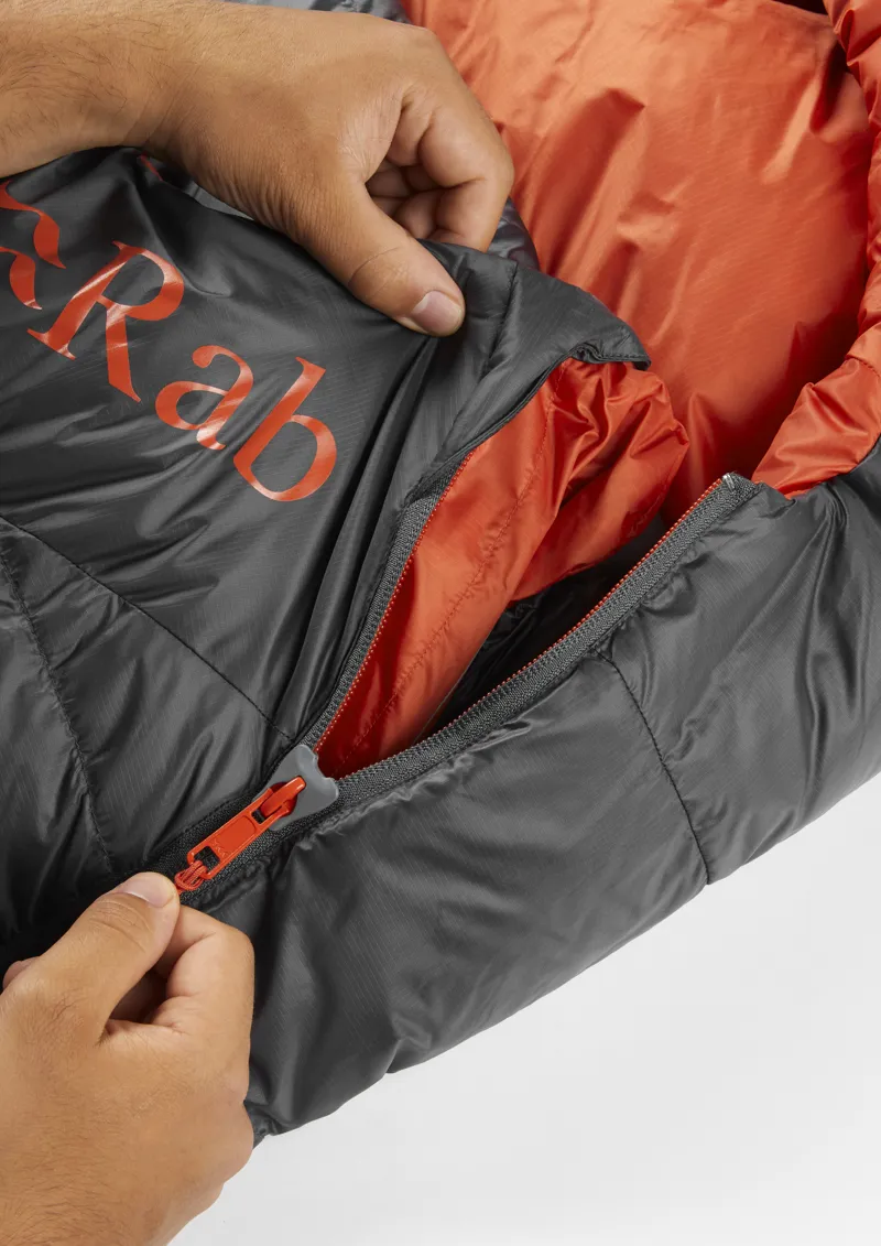 Rab Ascent 500 Sleeping Bag Graphene - Regular - Left Zip-8