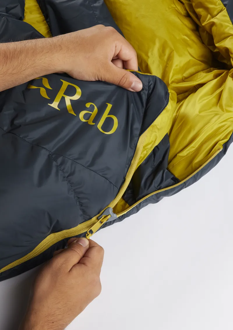 Rab Ascent Pro 800 Sleeping Bag Beluga - Regular - Left Zip-8