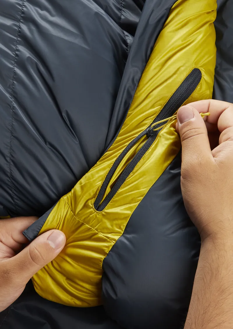 Rab Ascent Pro 800 Sleeping Bag Beluga - Regular - Left Zip-9