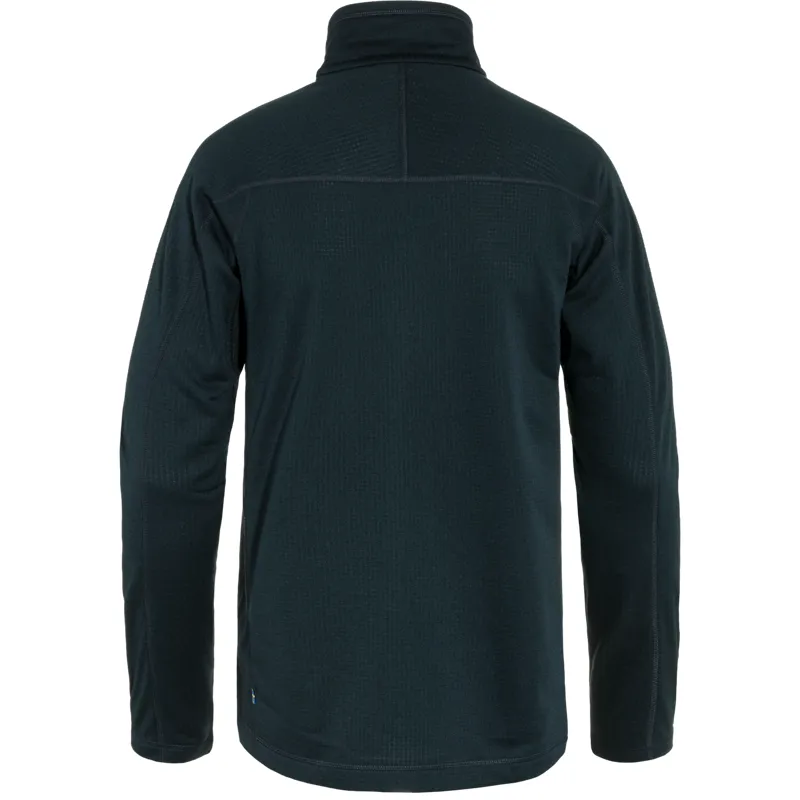 Fjallraven Mens Abisko Lite Fleece Half Zip Dark Navy-1