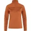Fjallraven Womens Abisko Lite Fleece Half Zip Terracotta Brown