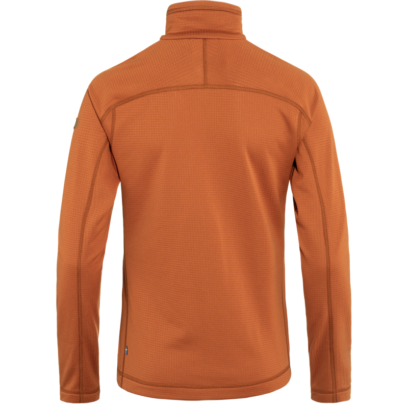 Fjallraven Womens Abisko Lite Fleece Half Zip Terracotta Brown-1