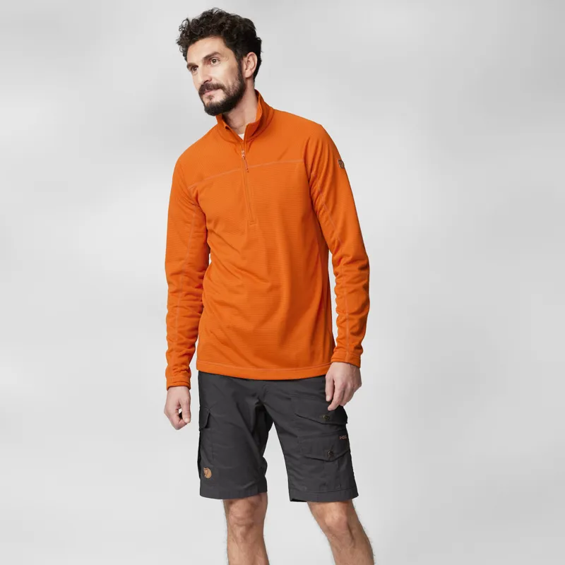 Fjallraven Mens Abisko Lite Fleece Half Zip Black-2