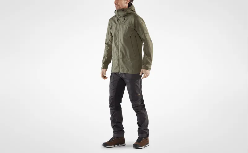 Fjallraven Mens Abisko Lite Trekking Jacket Buckwheat Brown/Dark Grey-2