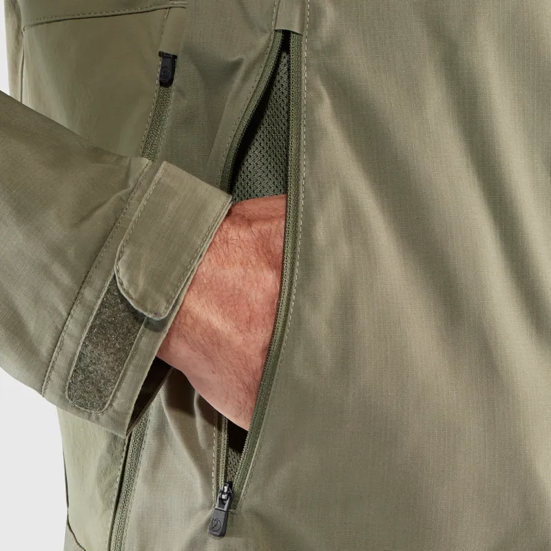 Fjallraven Mens Abisko Lite Trekking Jacket Buckwheat Brown/Dark Grey-8