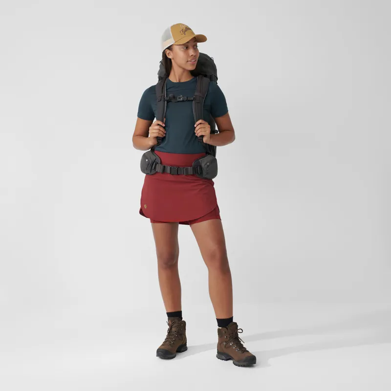 Fjallraven Womens Abisko Midsummer Skort Pomegranate Red-2
