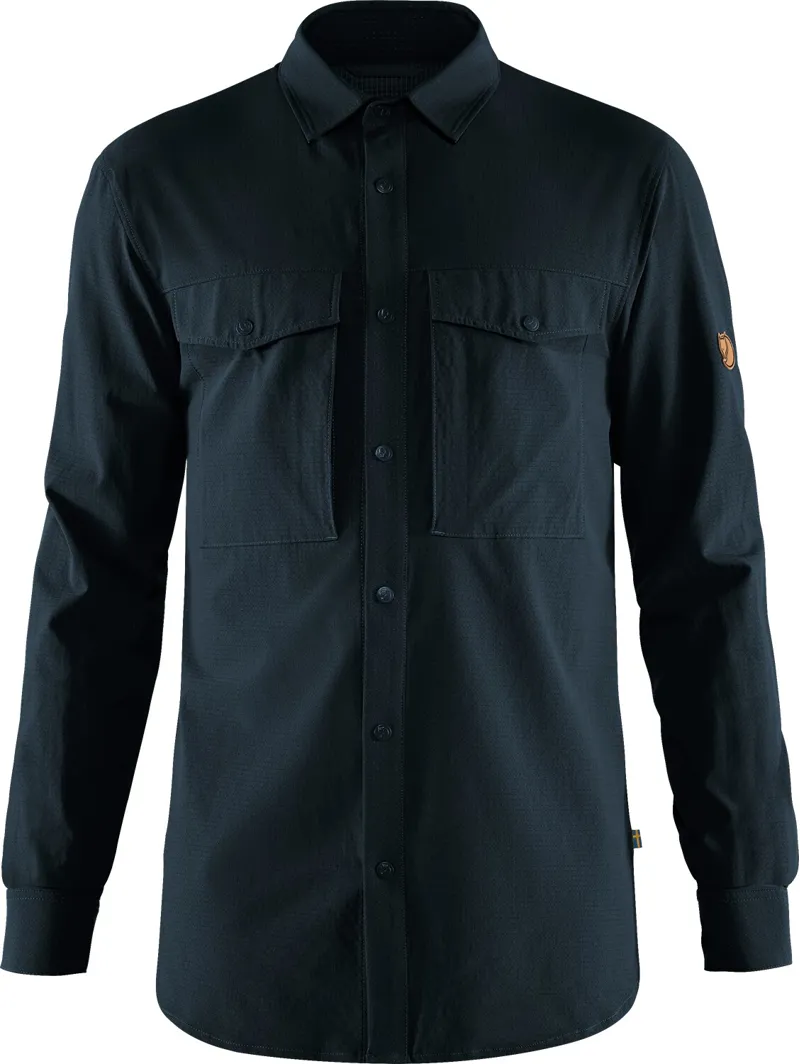 Fjallraven Mens Abisko Trekking Shirt Black