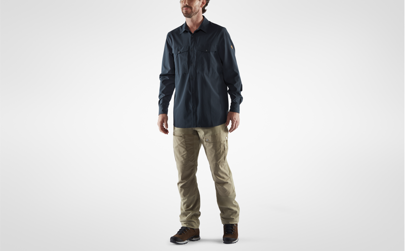Fjallraven Mens Abisko Trekking Shirt Patina Green-2