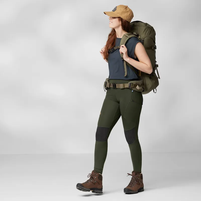 Fjallraven Womens Abisko Trekking Tights HD Deep Forest-4
