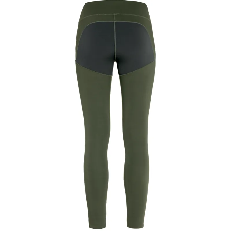 Fjallraven Womens Abisko Trekking Tights Pro Deep Forest/Iron Grey-1