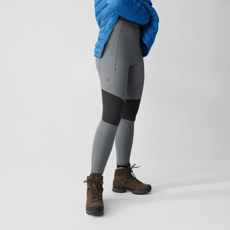 Fjallraven Women's Abisko Varm Trekking Tights Deep Patina/Iron Grey-4