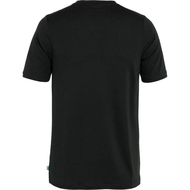 Fjallraven Men's Abisko Wool Logo SS T-Shirt Black-1