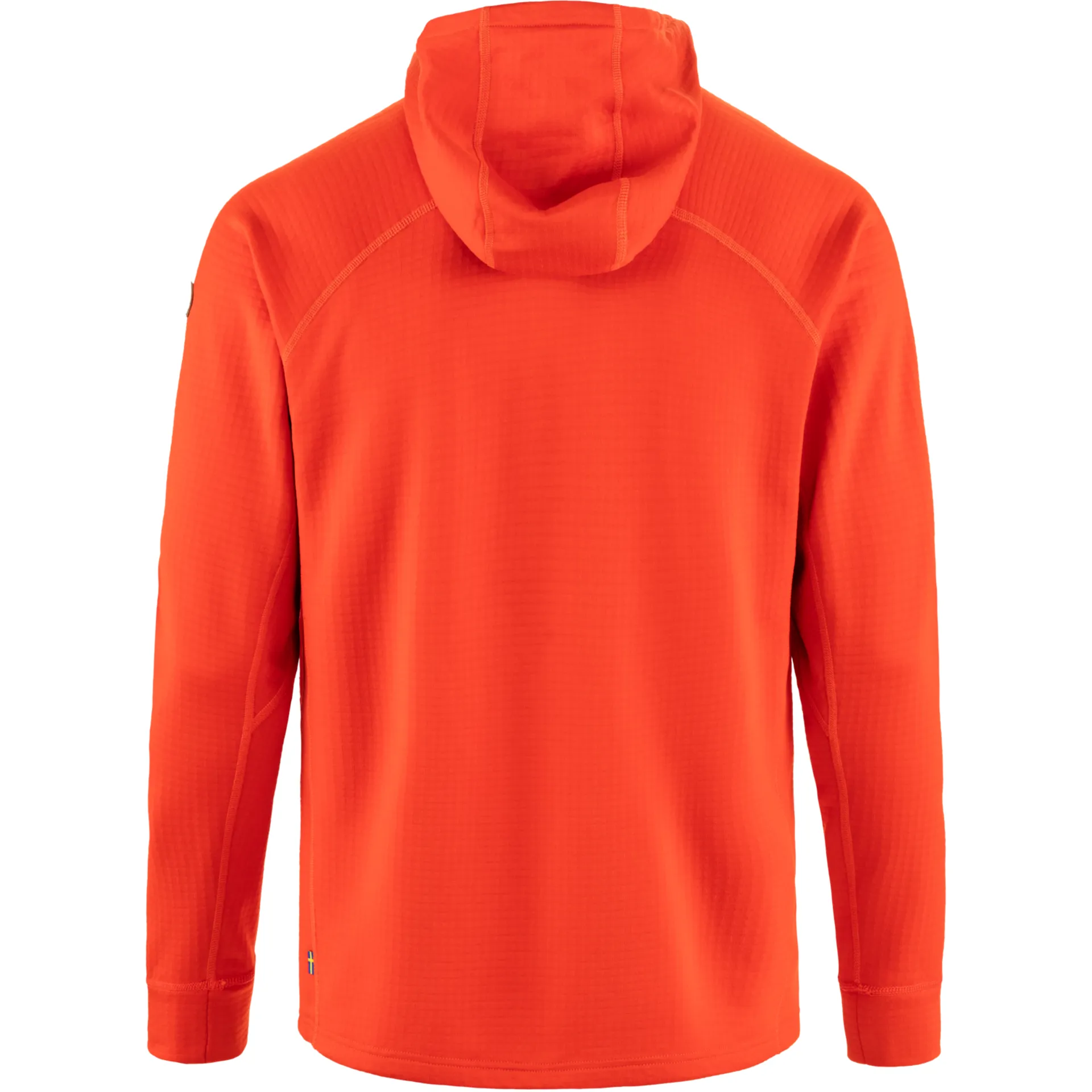 Fjallraven Men's Abisko Grid Fleece Hoodie Flame Orange