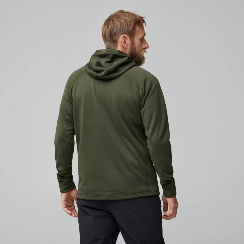 Fjallraven Men's Abisko Grid Fleece Hoodie Deep Forest-3