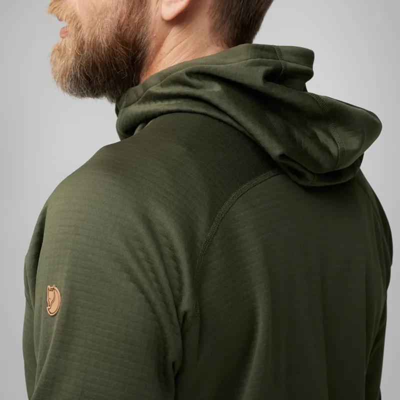 Fjallraven Men's Abisko Grid Fleece Hoodie Black-6