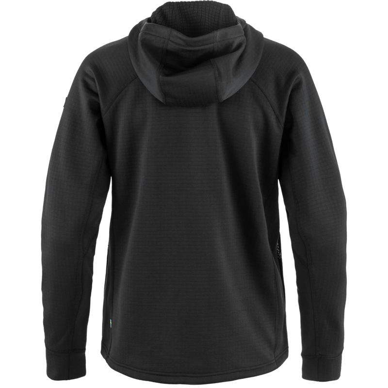 Fjallraven Women's Abisko Grid Fleece Hoodie Black-1