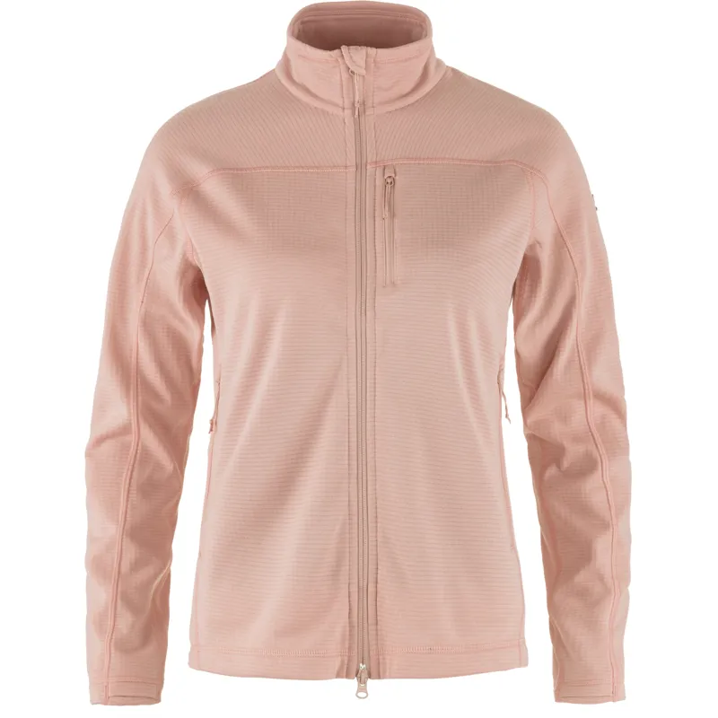 Fjallraven Women's Abisko Lite Fleece Jacket Chalk Rose