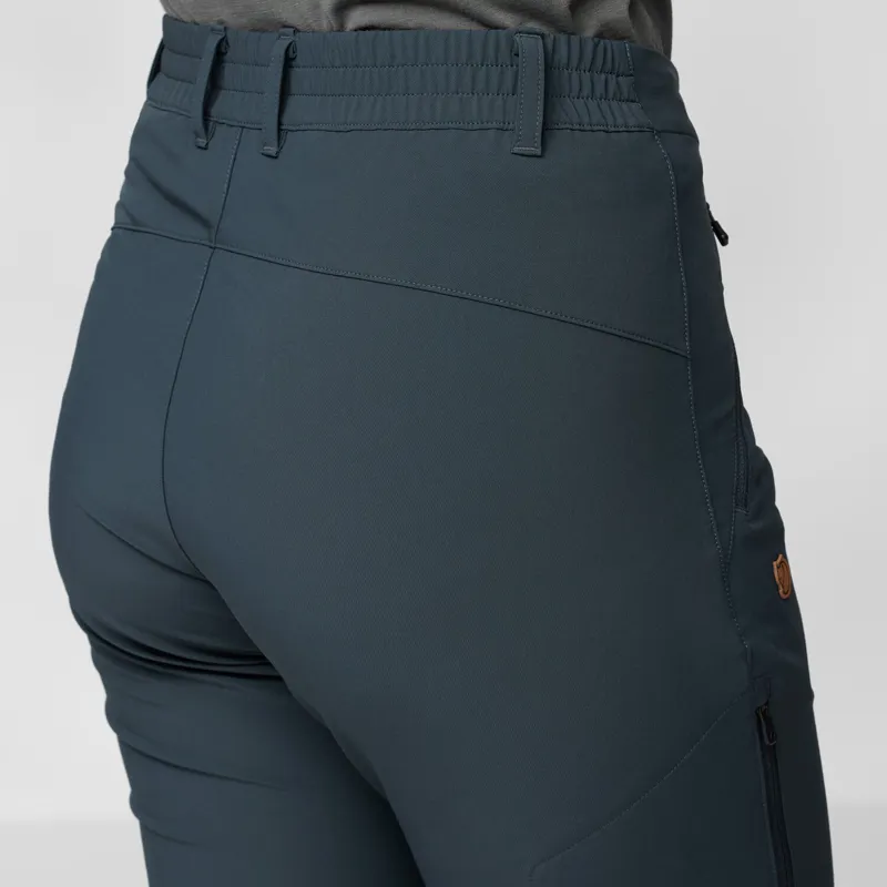 Fjallraven Women's Abisko Trail Stretch Trousers Navy-5