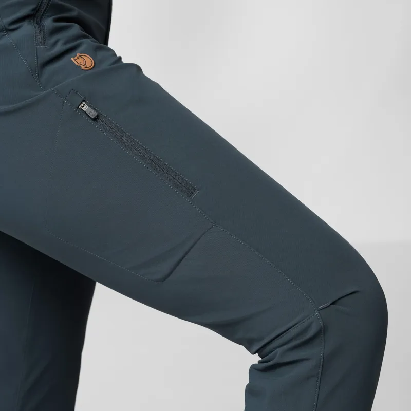 Fjallraven Women's Abisko Trail Stretch Trousers Navy-6