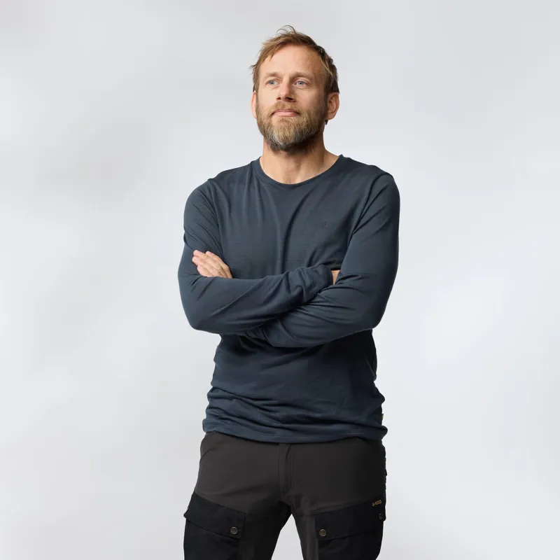 Fjallraven Men's Abisko Wool LS Laurel Green-2