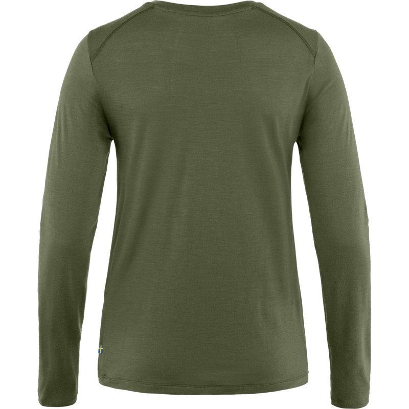 Fjallraven Women's Abisko Wool LS Laurel Green-1