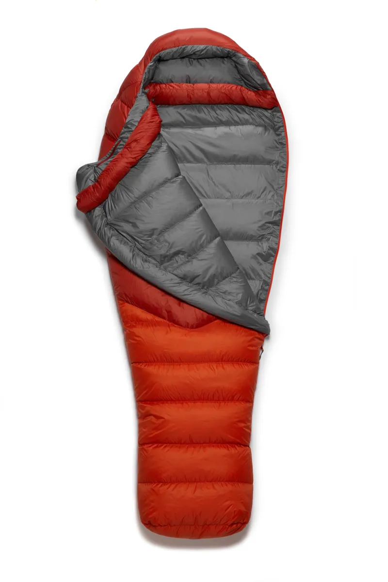 Rab Alpine 600 Sleeping Bag Red Clay - Regular - Right Zip-2