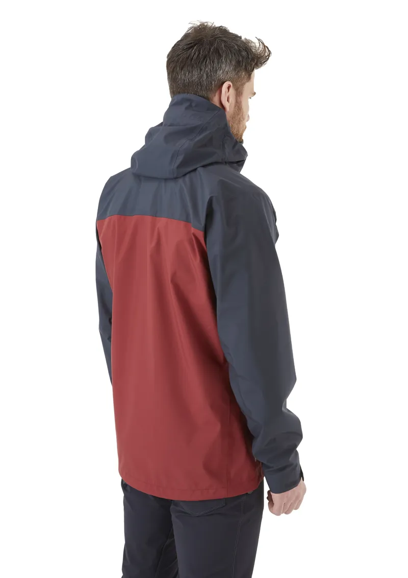 Rab Mens Arc Eco Jacket Beluga/Oxblood Red-3