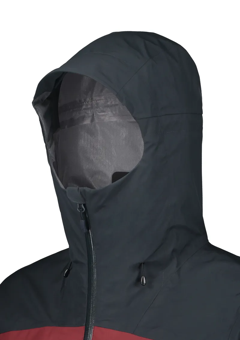 Rab Mens Arc Eco Jacket Beluga/Oxblood Red-4