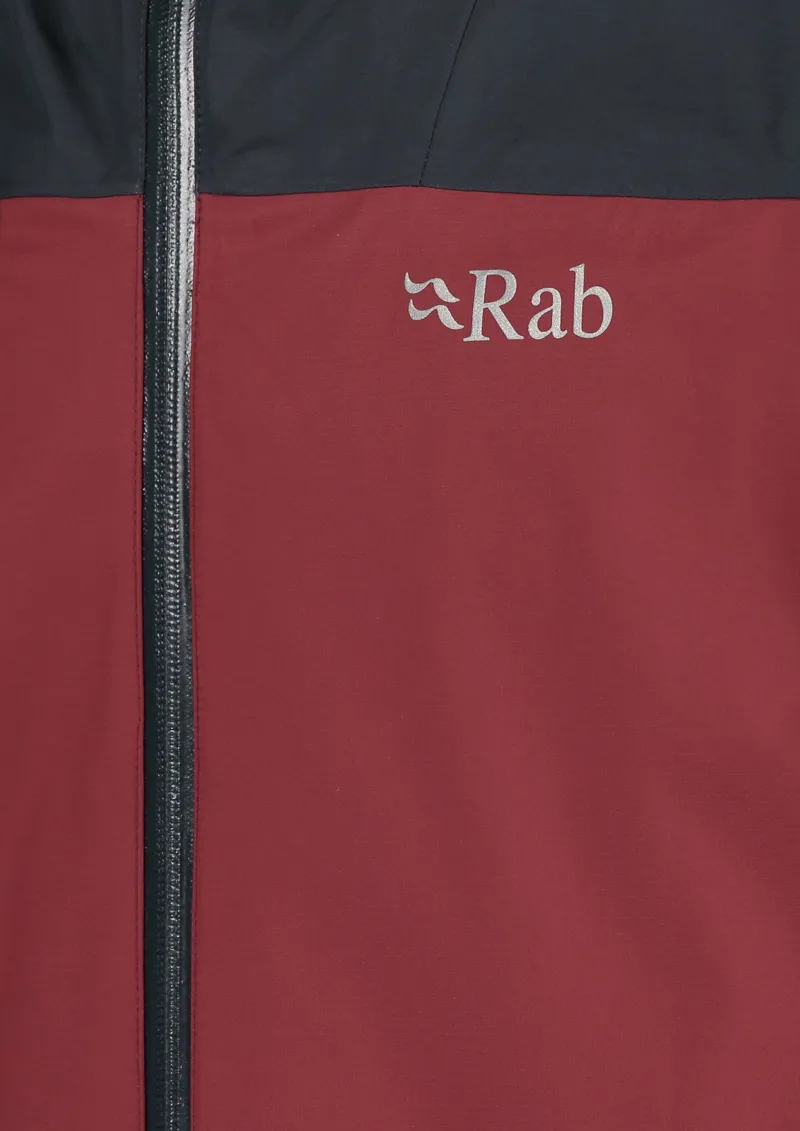 Rab Mens Arc Eco Jacket Beluga/Oxblood Red-5
